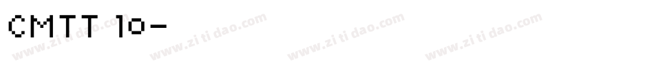 CMTT 10字体转换